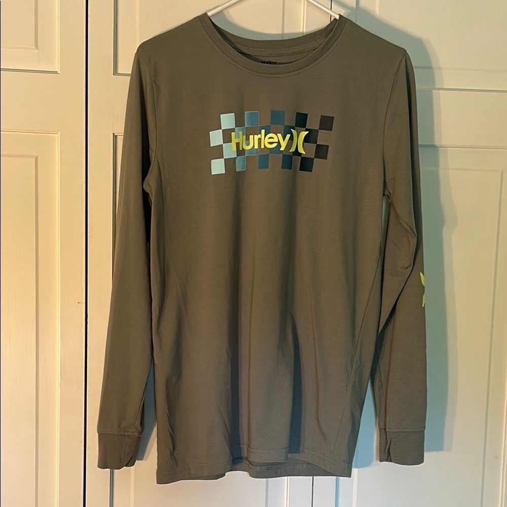 Hurley Boys XL Olive Graphic Tee